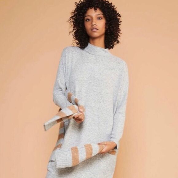 LOU & GREY Marled Gray Dolman Dress. - Picture 1 of 5